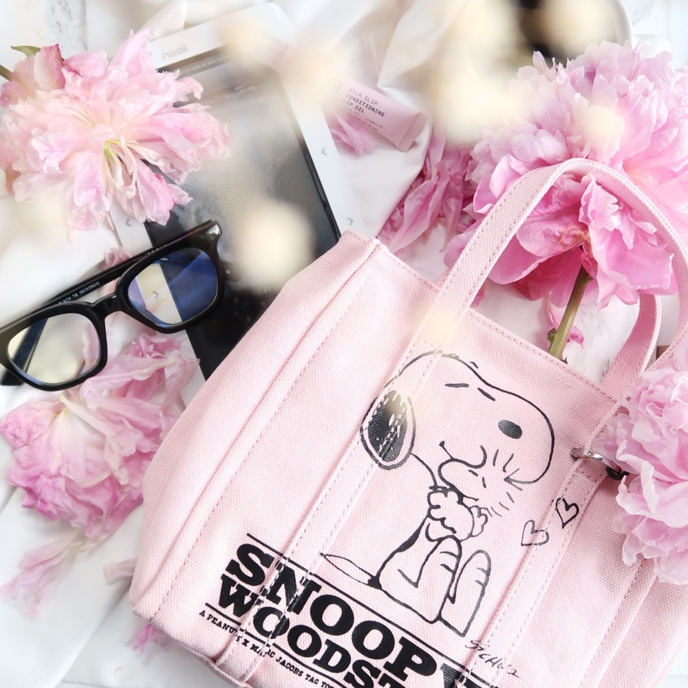 Marc Jacobs mini pink crossbody tote bag